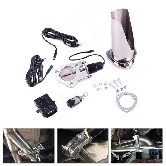 Universal 3 inch Exhaust Pipe Half Set Controller Kit