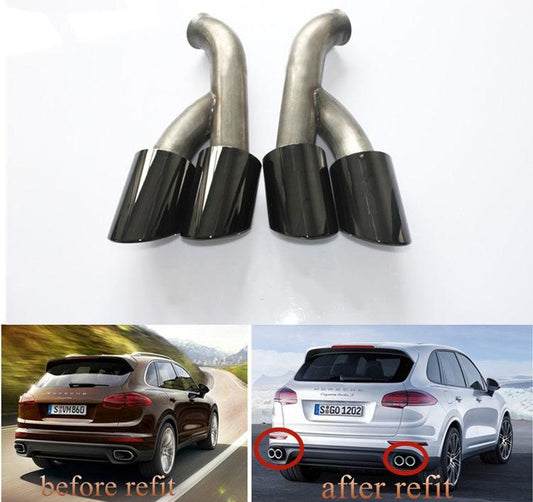 2015 Porsche Cayenne Exhaust Muffler Dual Exhaust Tips