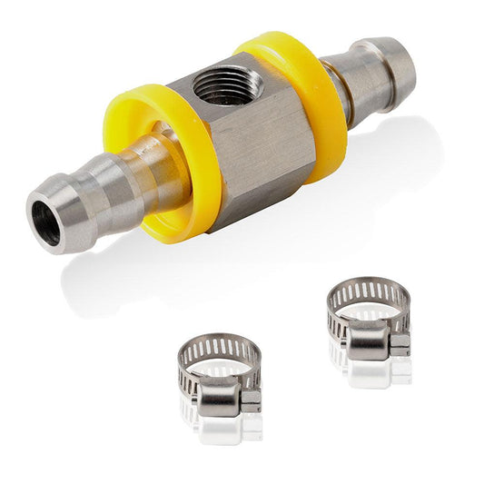 3/8Inch 1/2Inch Fuel Line Fuel Pressure Gauge Sensor T-Fitting Adapter