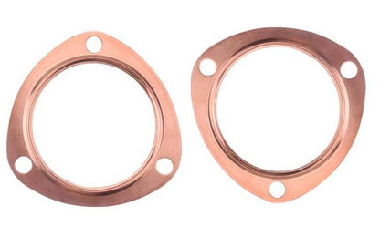 3Inch Car Copper Header Exhaust Collector Gaskets Reusable Replacement for SBC BBC 302 350 454 383