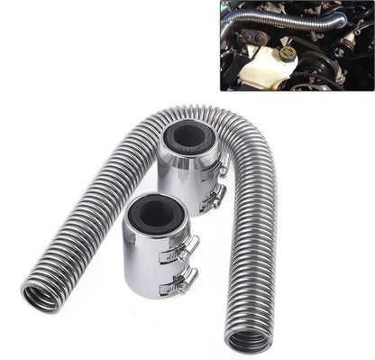 Universal Stainless Steel Radiator Flexible Coolant Water Hose Kit with Caps