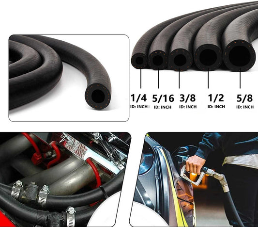 NBR Rubber Fuel Line Hose by Feet Small Engine Diesel Oil Gas Pipe Replacement