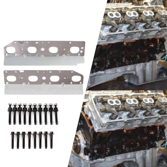 Exhaust Manifold Gasket Bolts Stud Nut Set for Dodge Jeep