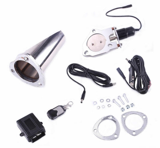 2.48 Inch Electric Exhaust Downpipe Cutout E-Cut Out Dual-Valve Remote Wireless