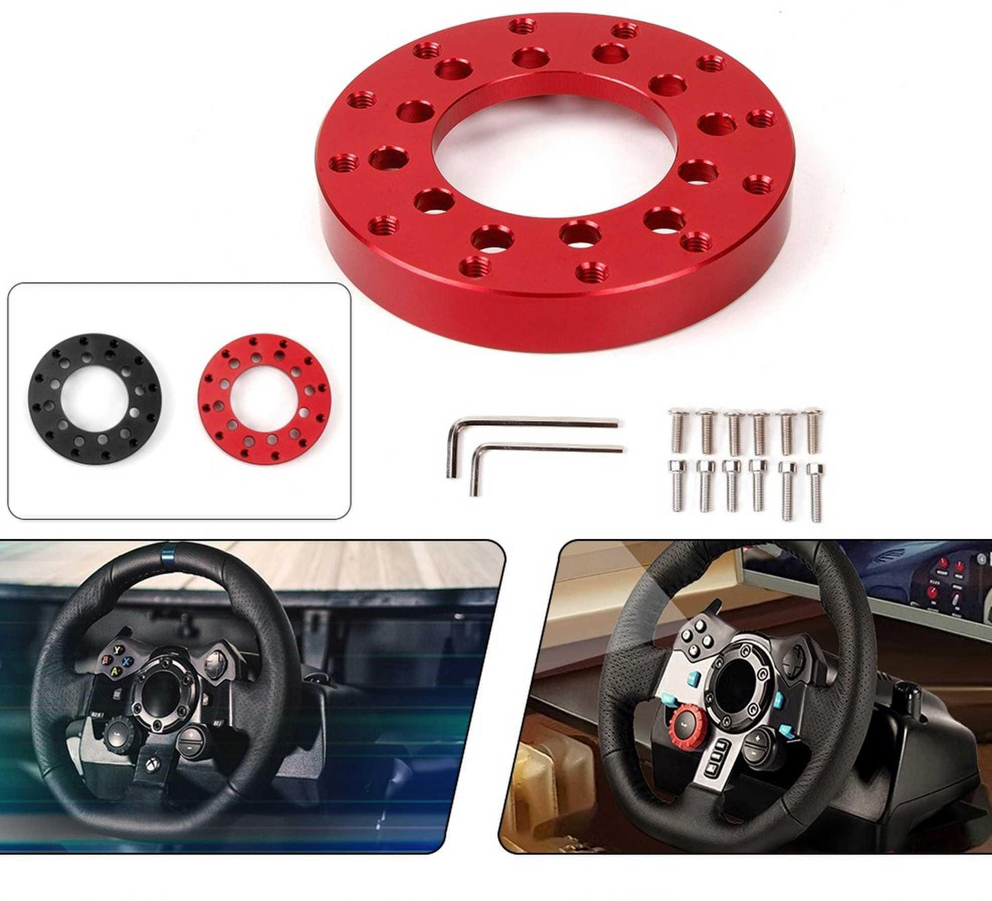 Logitech G27 G25 Steering Wheel Adapter Plate 70MM Aluminum