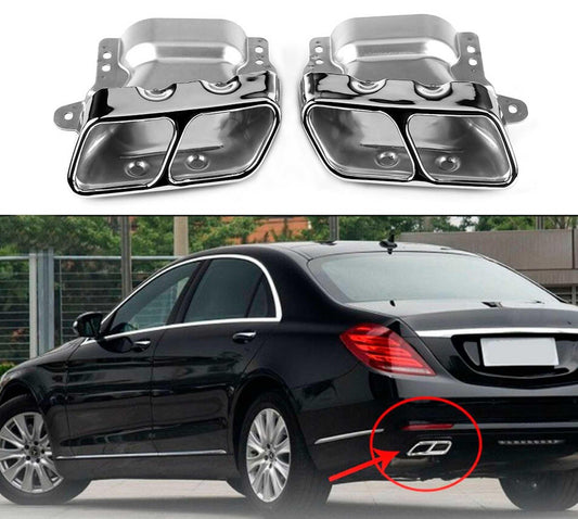Mercedes Benz A45 W176 Dual Exhaust Tips Exhaust Muffler