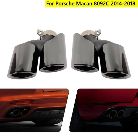 2014-2018 Porsche Macan 8092C Dual Exhaust Tips Exhaust Muffler
