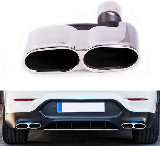 2008-2013 Mercedes Benz S Class W22 Dual Exhaust Tips Exhaust Muffler