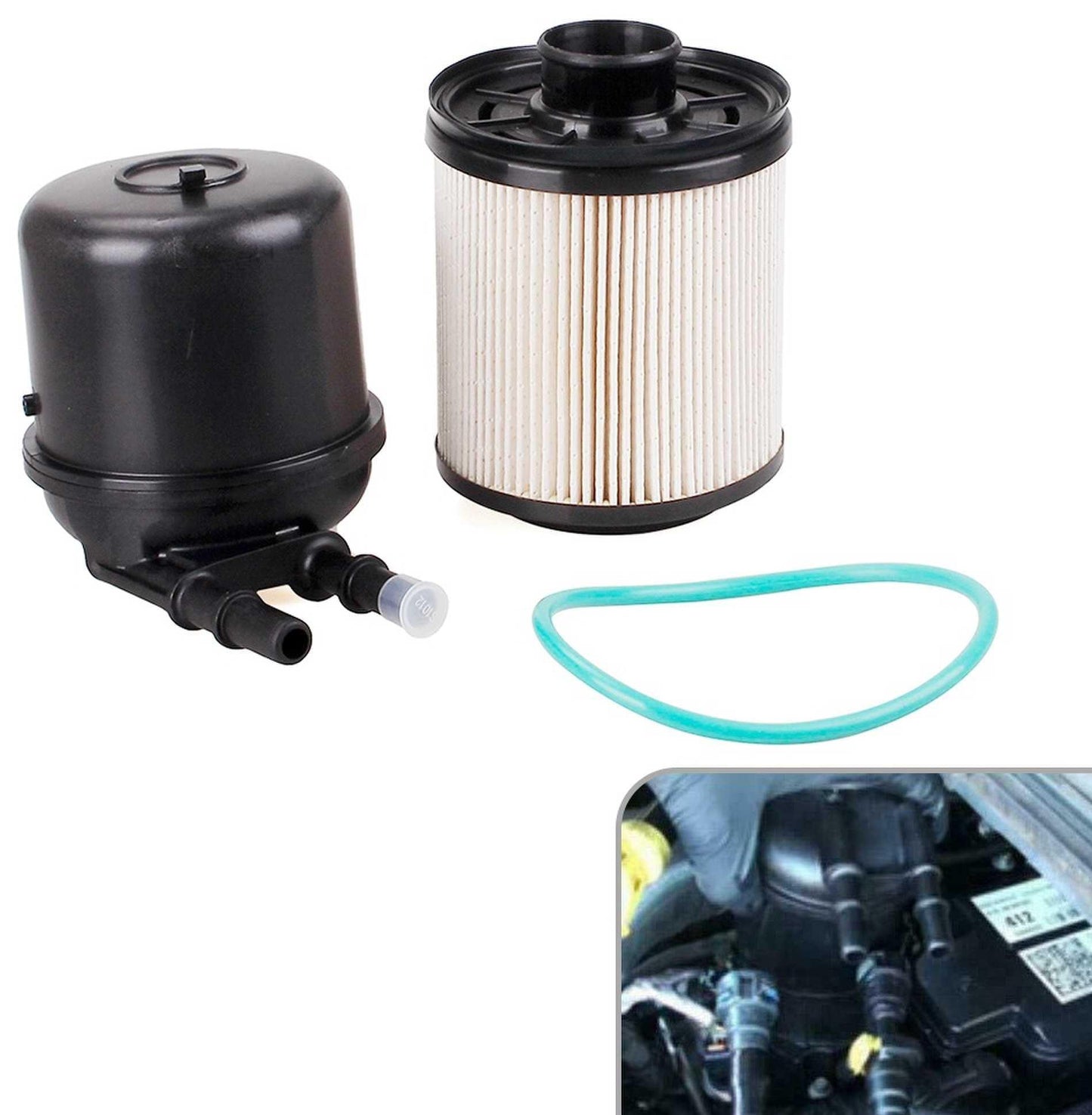 Diesel Fuel Filter for 11-16 Ford 6.7L F250 F350 F450 F550 FD-4615 5 Micron