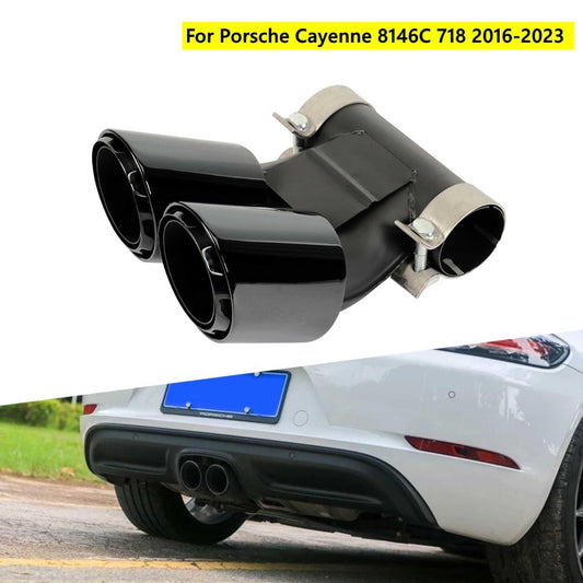 2016-2023 Porsche Cayenne 8146C 718 Dual Exhaust Tips Exhaust Muffler