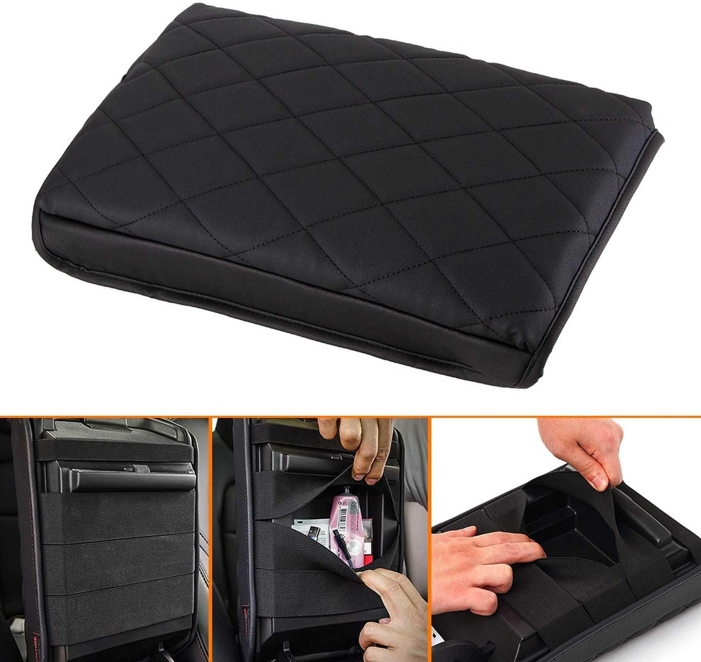 Tesla Center Console Cover Armrest Cushion PU Leather Armrest Protector