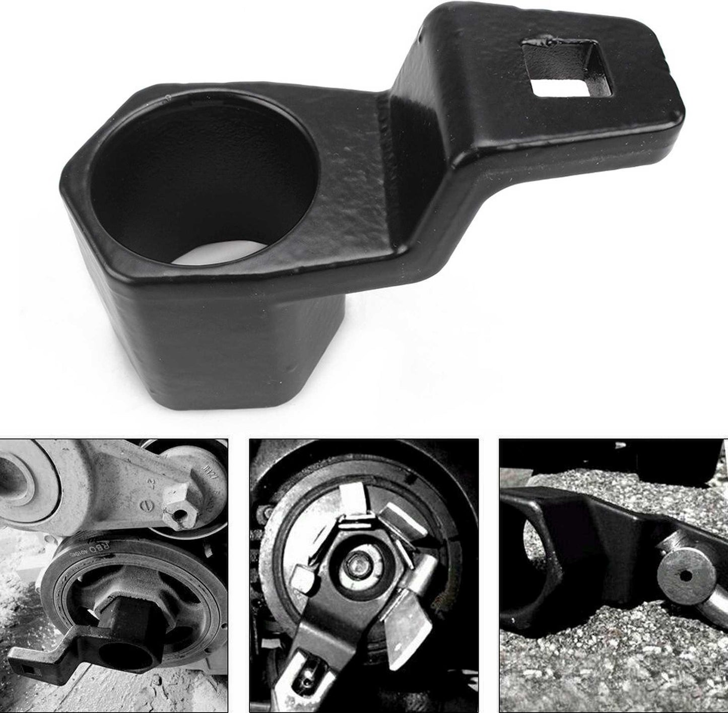 Crankshaft Crank Damper Pulley Removal Wrench Holder Tool for Honda Acura Engines