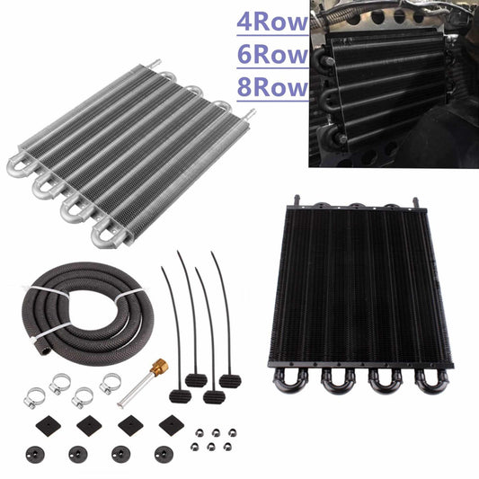 Universal Transmission Oil Cooler Kit 4/6/8 Pass Tube &  Fin Oil Cooler Kit