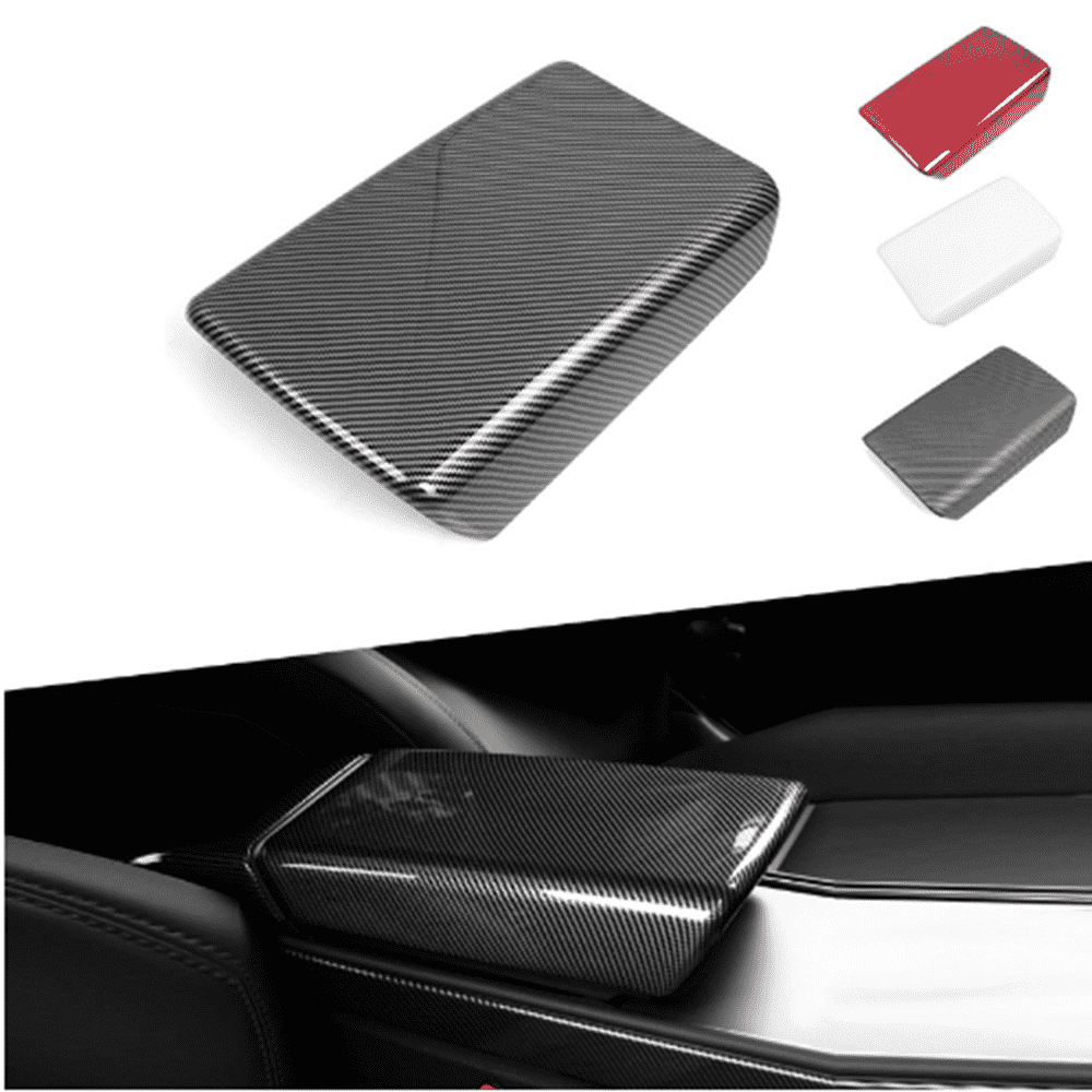 Center Console Cover Armrest Cushion ABS Armrest Protector for 2021 Tesla Model 3/Y