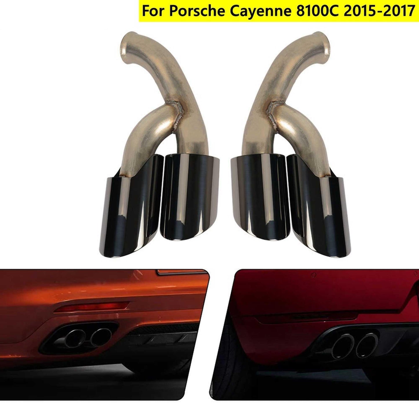 2015-2017 Porsche Cayenne 8100C Exhaust Muffler Dual Exhaust Tip