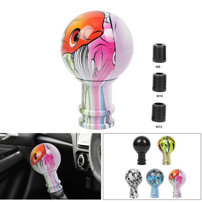 Universal Acrylic Shift Knob Ball Graffiti Gear Stick Shift Knob