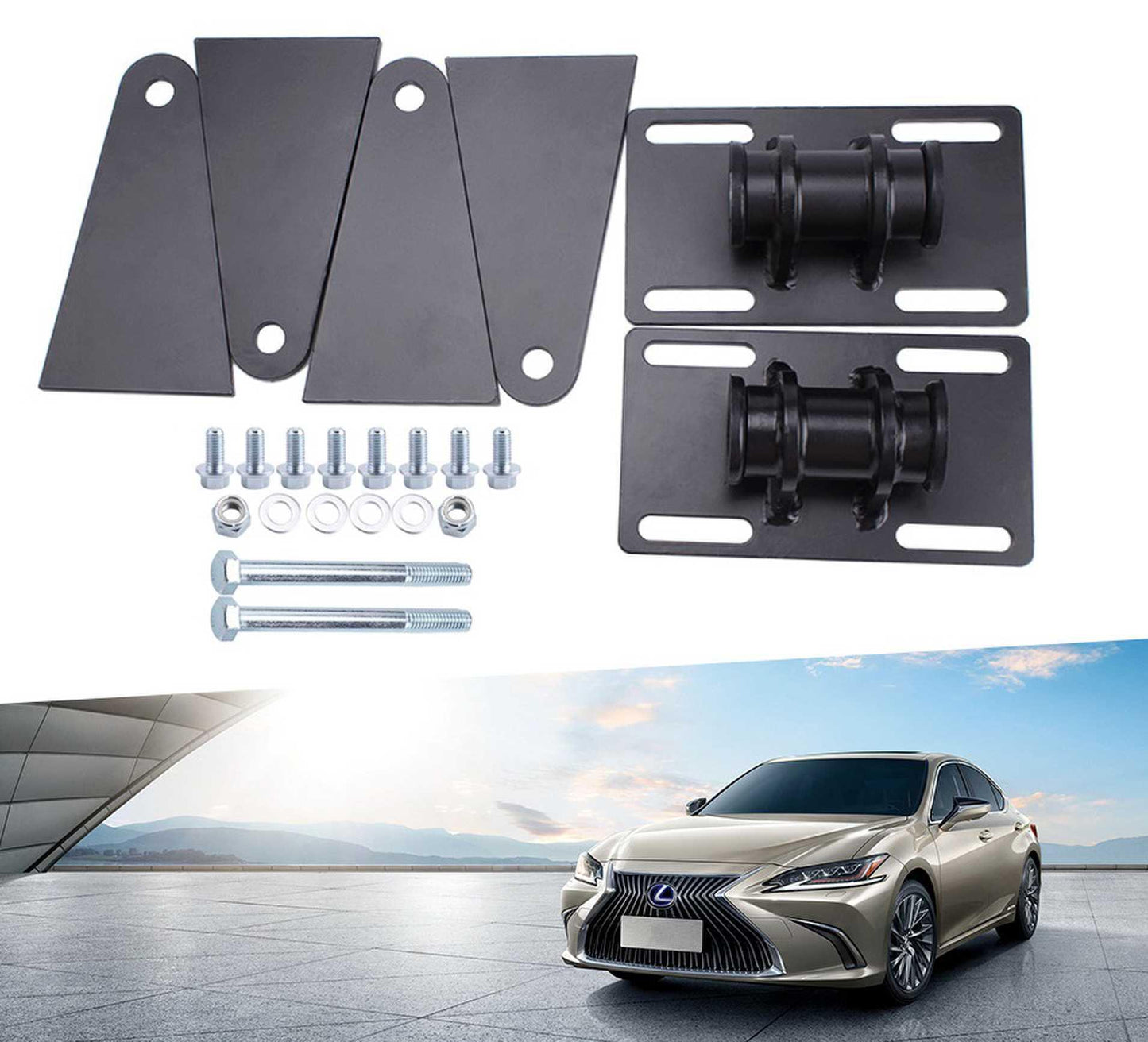 Universal for LS Swap Conversion 5.3 Adjustable Swap Mounts Weldable Cut