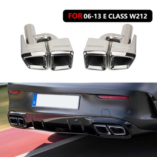 2006-2013 Mercedes Benz E Class W212 Dual Exhaust Tips Exhaust Muffler