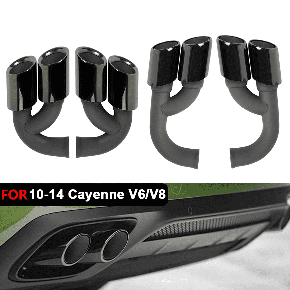 2010-2014 Porsche Cayenne V6 V8 Dual Exhaust Tips Exhaust Muffler