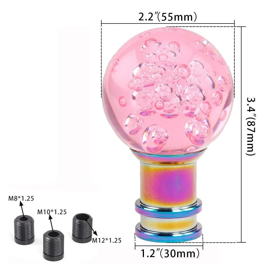Universal Acrylic Bubble Shift Knob Manual Shift Lever Handle