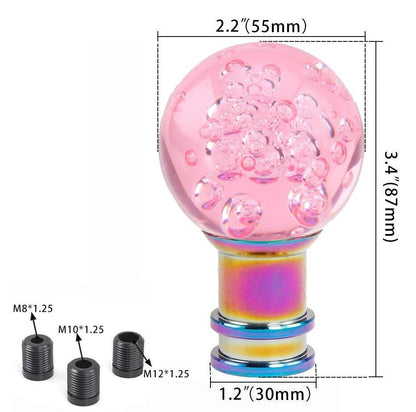 Universal Acrylic Bubble Shift Knob Manual Shift Lever Handle