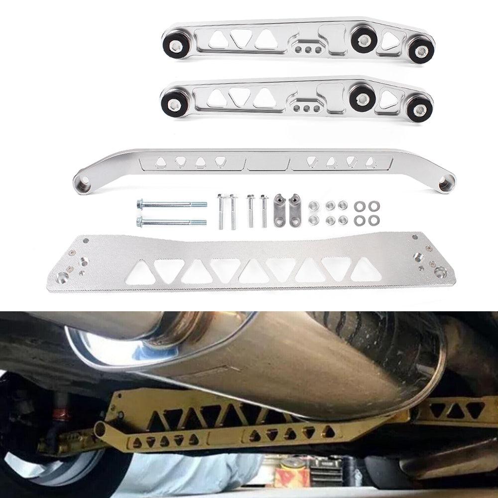 Rear Lower Control Arms LCA Set with Rear Subframe Brace with Rear Lower Tie Bar for Honda Civic 92-95 EG