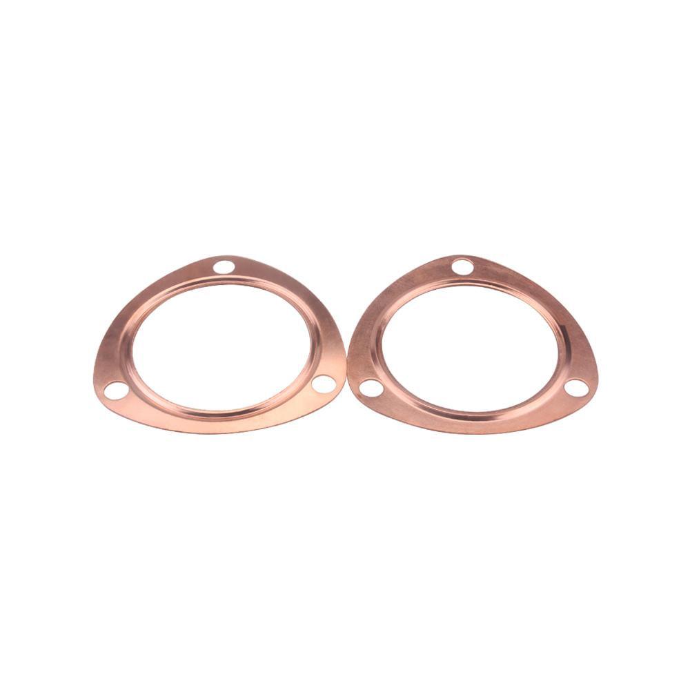 3Inch Car Copper Header Exhaust Collector Gaskets Reusable Replacement for SBC BBC 302 350 454 383