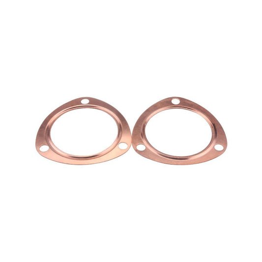 3Inch Car Copper Header Exhaust Collector Gaskets Reusable Replacement for SBC BBC 302 350 454 383