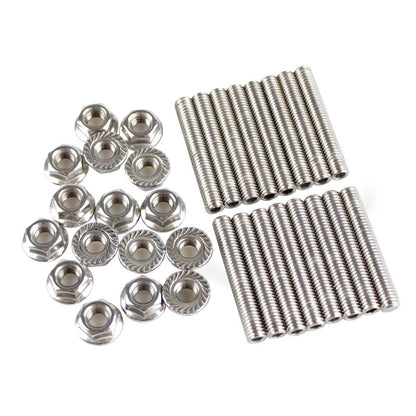 16 Pcs Exhaust Manifold Stud Nuts kit for Ford 4.6 & 5.4 Liter V8
