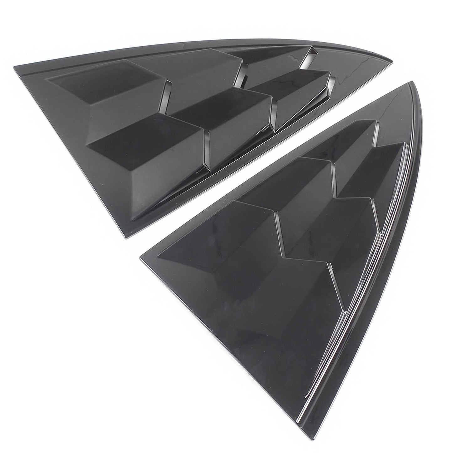Carbon Fiber Side Window Louvers Cover Vent Cover for Model 3 2017-2021