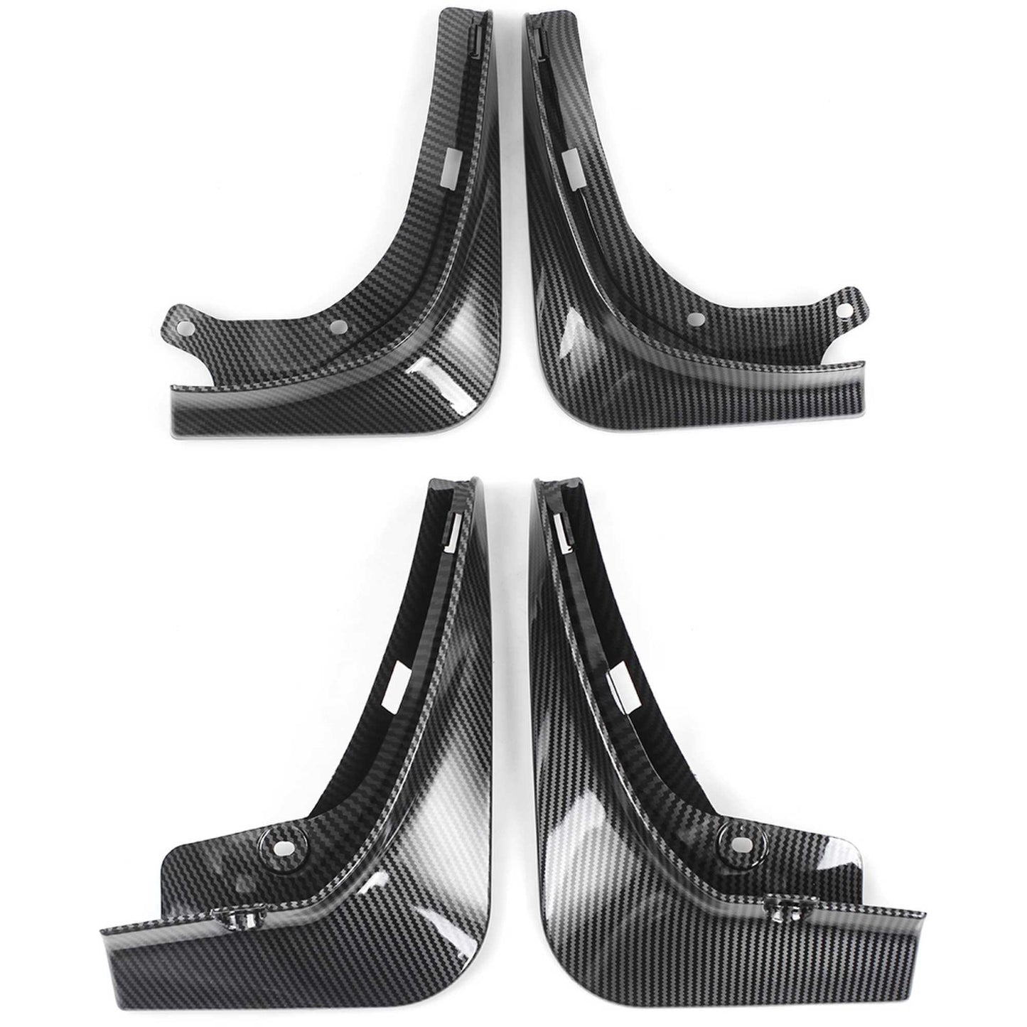 Carbon Fiber Car Mud Flaps Splash Guard Fender Mudguard for Tesla 17-21 Model 3