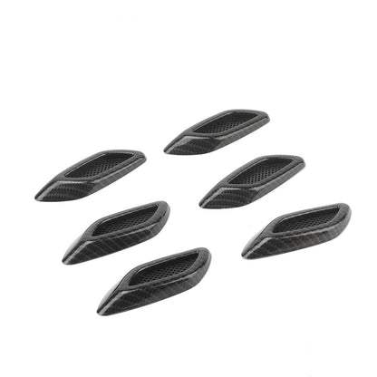 Universal 6Pcs ABS Car Air Flow Vent Side Fender Cover Trim