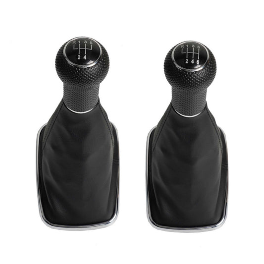 5/6 Speed Gear Shift Knob with PU Leather Dustproof Cover  for VW Golf Bora Jetta GTI MK4