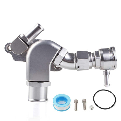 Upper Coolant Housing W/ Filler & 1.25" Hose Fitting for Honda K20A/2/3 K20Z1/K24A1