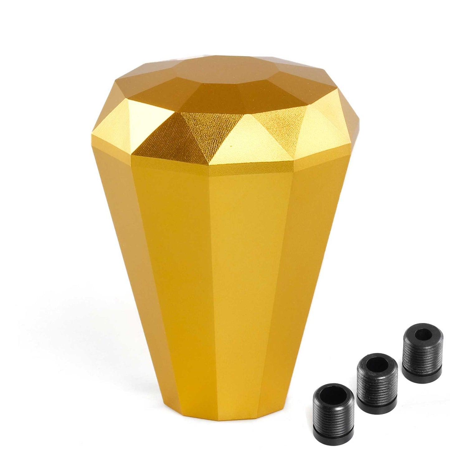 Universal Aluminum Diamond Shape Shift Knob with 3 Adapters