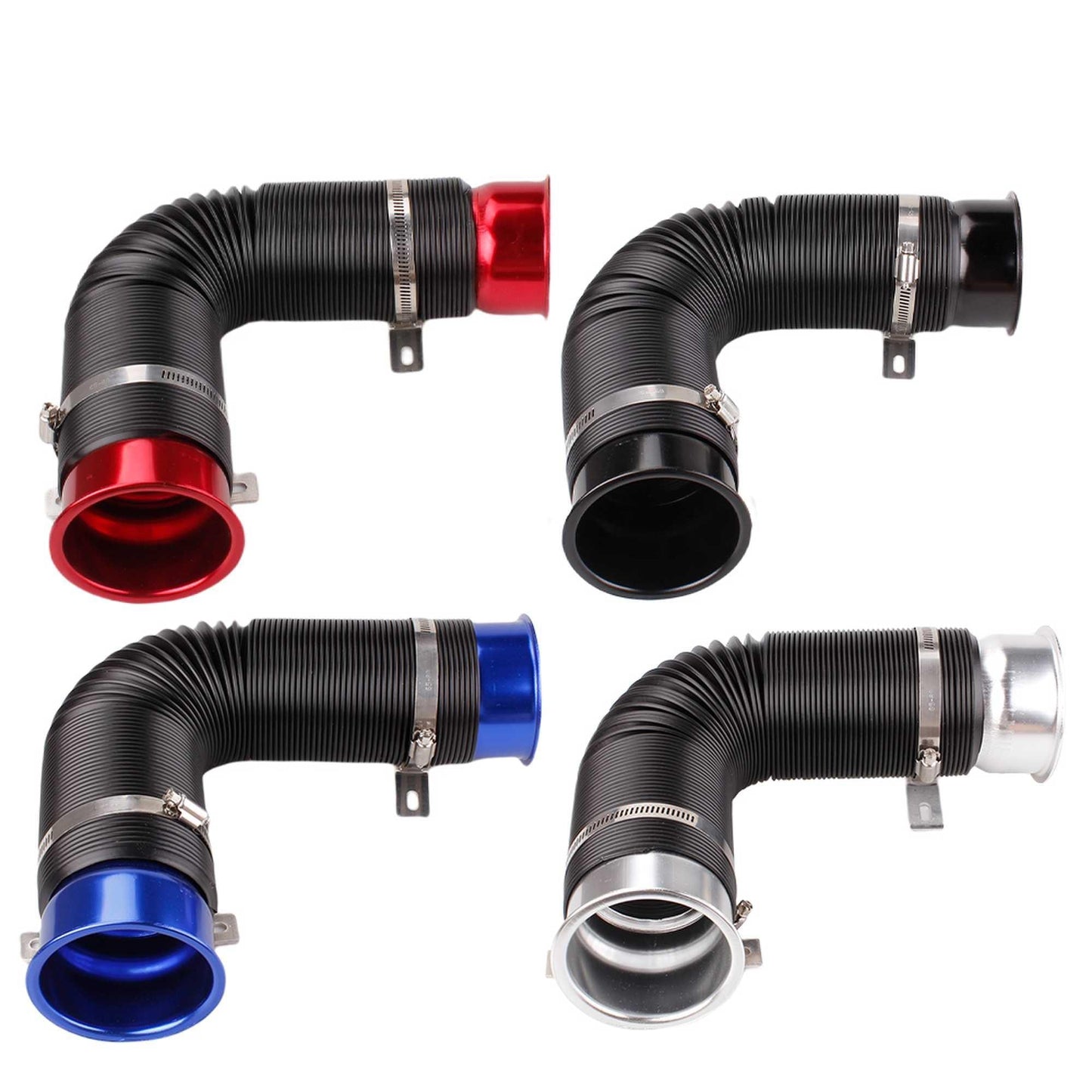 Universal 76mm Car Cold Air Turbo Intake Inlet Pipe Adjustable Flexible Duct Tube Hose Cold Feed Duct Pipe