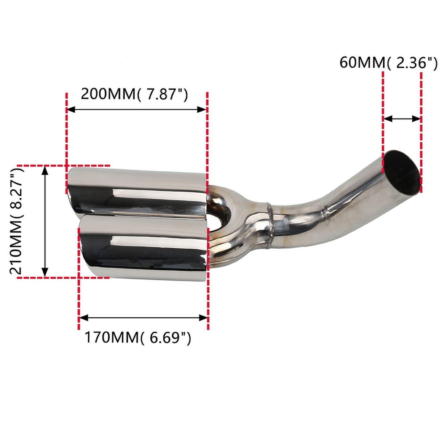 2007-2015 Mercedes Benz G63 AMG W463 Dual Exhaust Tips Exhaust Muffler