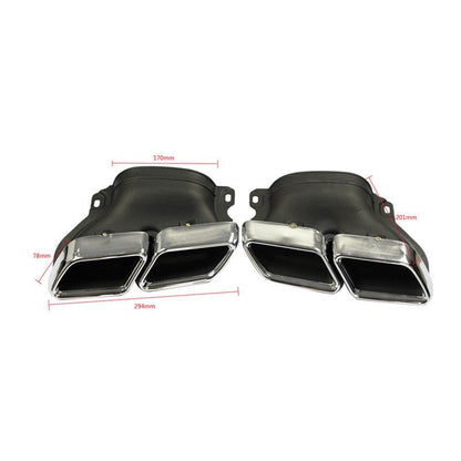 2014 Mercedes Benz C-Class W205 Dual Exhaust Tips Exhaust Muffler