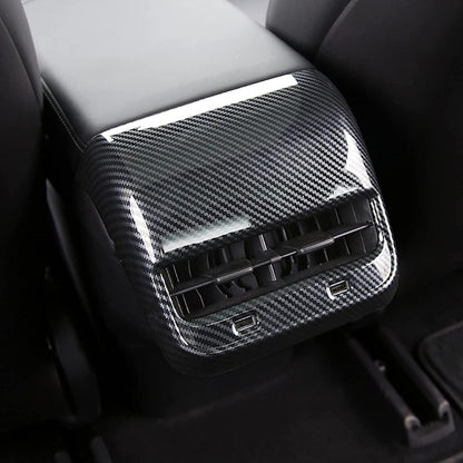 AC Vents Cover Rear Center Console Air Vent Trim for Tesla Model 3/Y 2017-2023