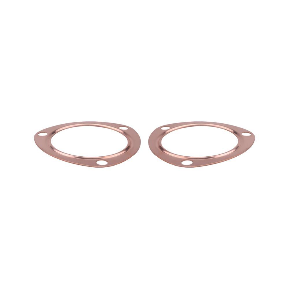 3Inch Car Copper Header Exhaust Collector Gaskets Reusable Replacement for SBC BBC 302 350 454 383