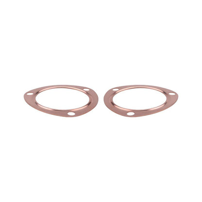 3Inch Car Copper Header Exhaust Collector Gaskets Reusable Replacement for SBC BBC 302 350 454 383