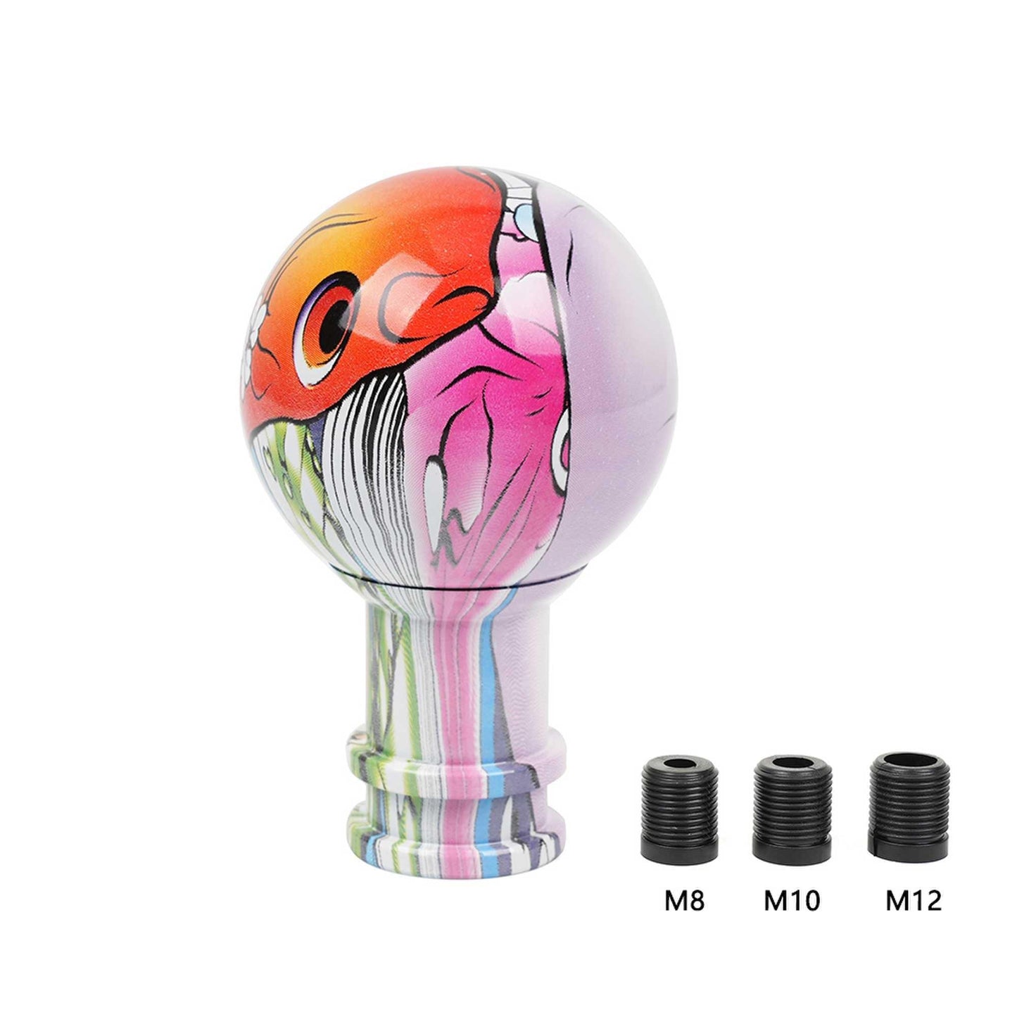 Universal Acrylic Shift Knob Ball Graffiti Gear Stick Shift Knob