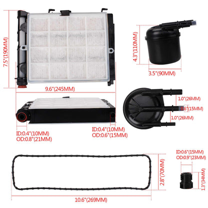 6.7 Powerstroke Fuel/Water Filter Kit for Ford FD4625 F250 F350