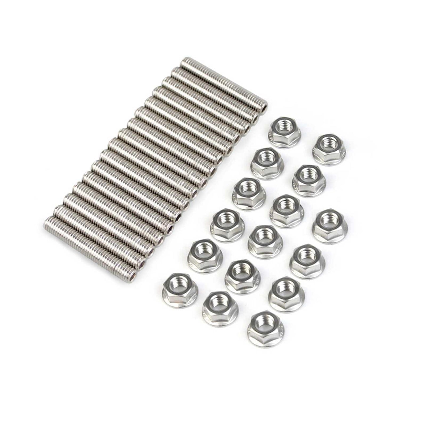 16 Pcs Exhaust Manifold Stud Nuts kit for Ford 4.6 & 5.4 Liter V8