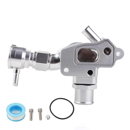 Upper Coolant Housing W/ Filler & 1.25" Hose Fitting for Honda K20A/2/3 K20Z1/K24A1