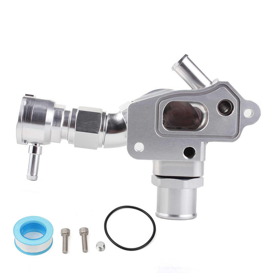 Upper Coolant Housing W/ Filler & 1.25" Hose Fitting for Honda K20A/2/3 K20Z1/K24A1