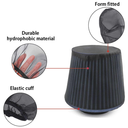 Universal Car Large Flow Air Intake Shield Air Filter Protective Cover