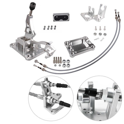 Billet Shifter Box Shifter Cable Bracket Transmission Set for K20 K24 K Swap EG EK K-Series Civic