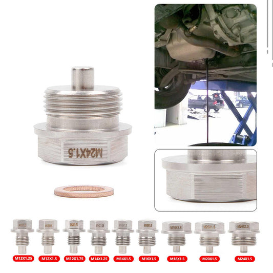 Universal Stainless Steel Magnetic Oil Drain Plug & Oil Drain Sump Nut