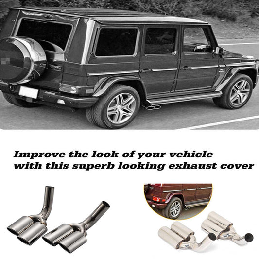 2007-2015 Mercedes Benz G-Class G500 G55 W463 Dual Exhaust Tips Exhaust Muffler